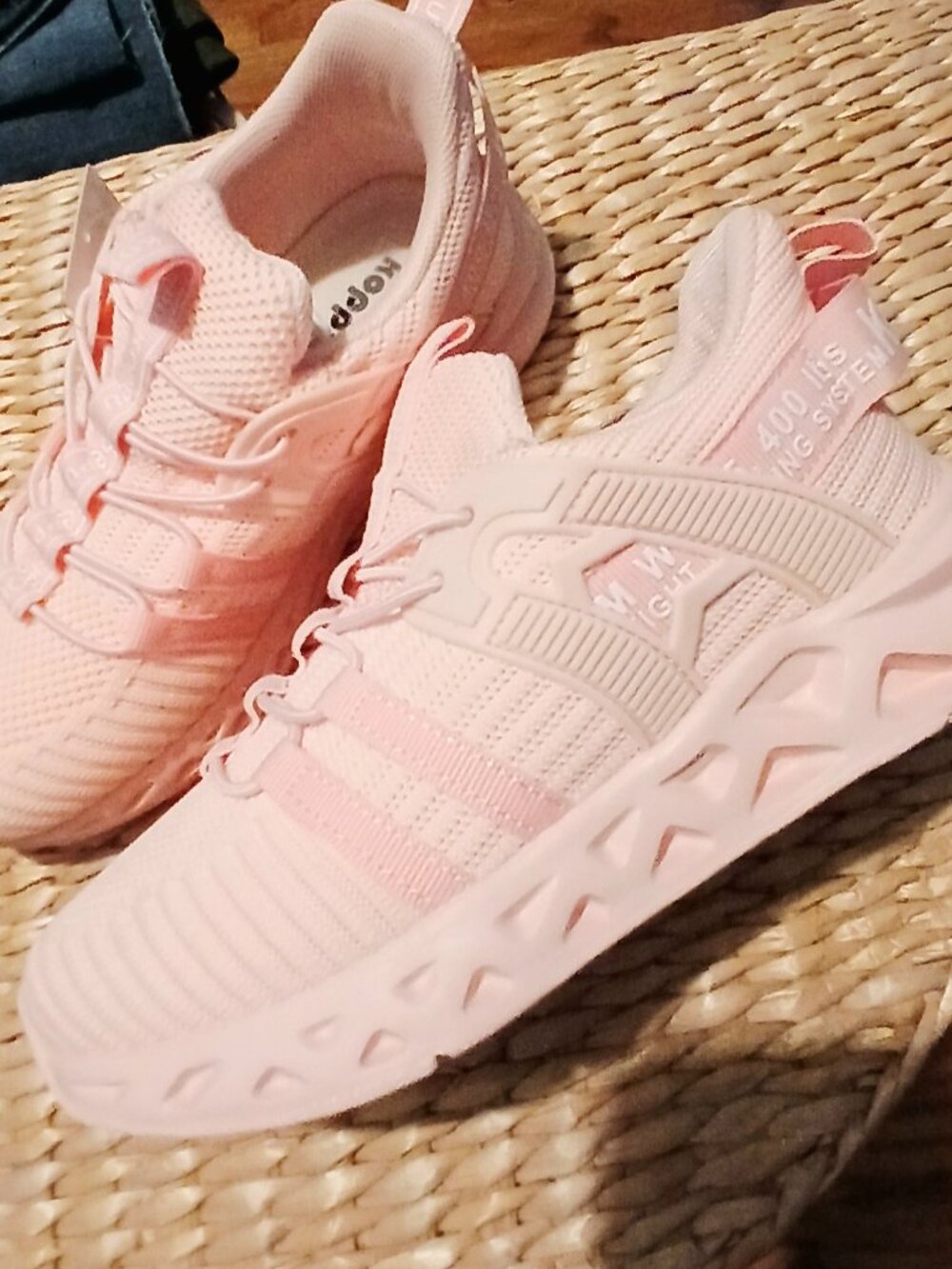 Peach Colored Sneakers NWT
